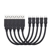 lbsc 5 pack 6 inch usb 2 0 a type male to micro b male charge sync cable