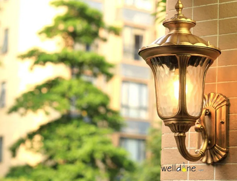 Горячая популярная Ретро наружная настенная лампа выгодная Европейская Вилла