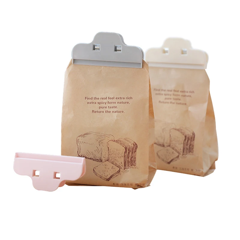 3 шт/лот пищевые уплотненные зажимы для сумок хлеба хранения на открытом воздухе