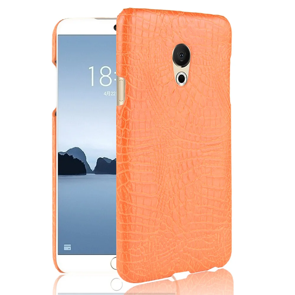 Кожаный чехол для Meizu 15 роскошная модель крокодиловой кожи противоударный