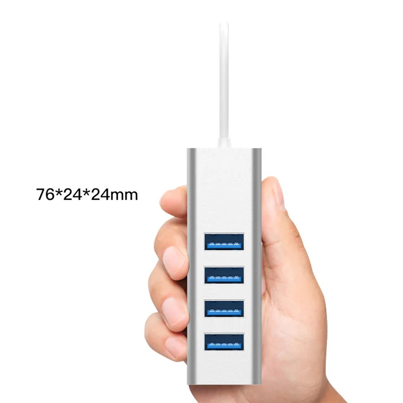 Высокая Скорость USB 3,0 HUB Mini 4 Порты usb-разветвитель кабеля для настольных компьютеров Тетрадь ноутбук USB3.0 удлинитель для головок