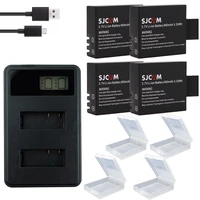 4x digital batteries sjcam sj4000 battery for sjcam sj4000 wifi sj5000 sj5000x sj6000 sj7000 sj8000 sj9000 sj m10 camera bateria