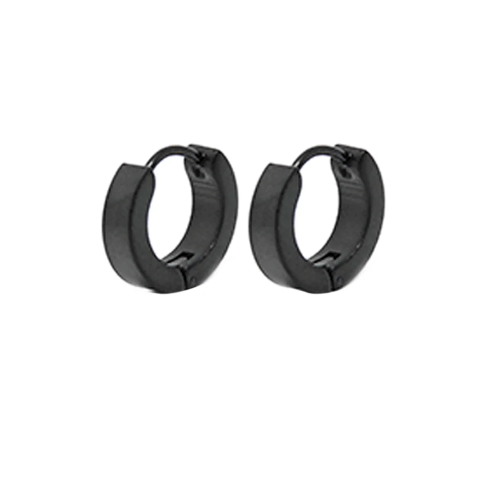 Крутые серьги из нержавеющей стали черные синие золотые гвоздики для