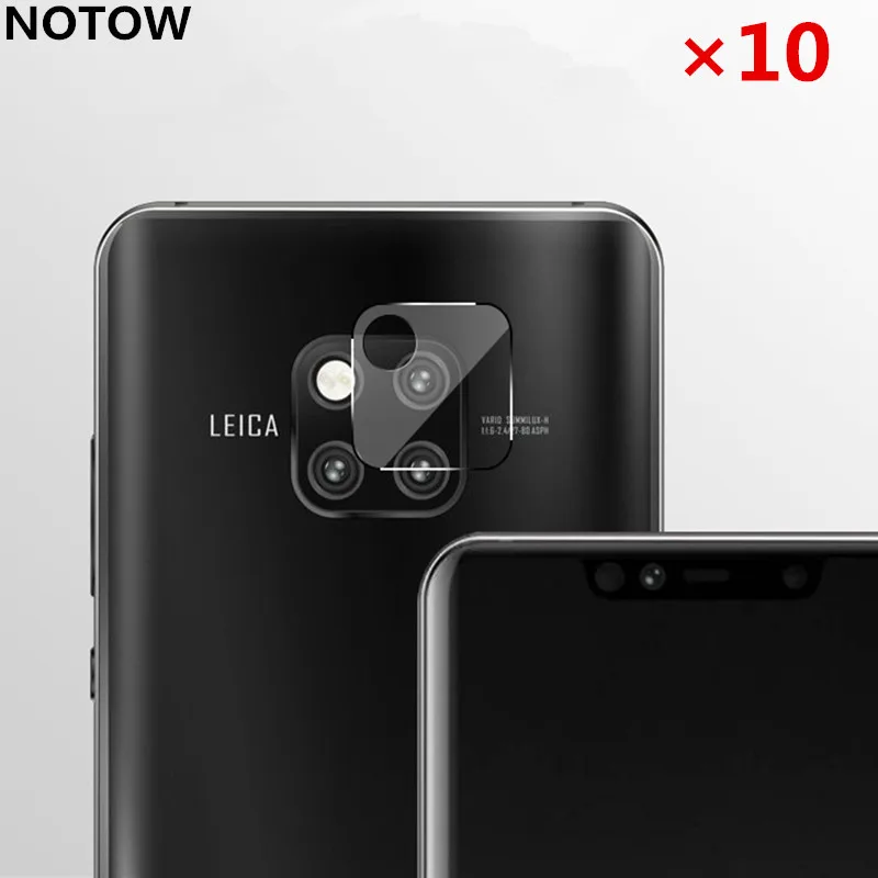 NOTOW 10piece/lot 7.5H/2.5D flexible Rear Camera Lens Tempered Glass Film Protector Case  For Huawei Mate 20/20pro/20X