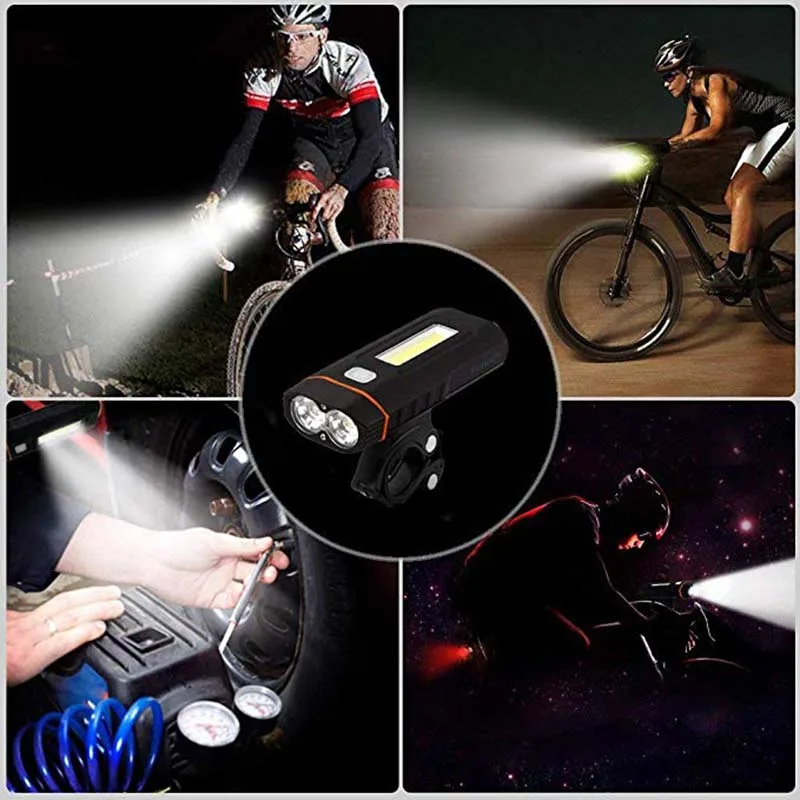 4000LM возможность зарядки при помощи разъема USB головной светильник 2LED