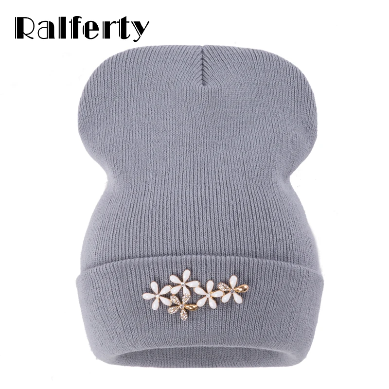 Ralferty Beanies женские шапки шапка женская зимняя Цветочная шапочка Женские