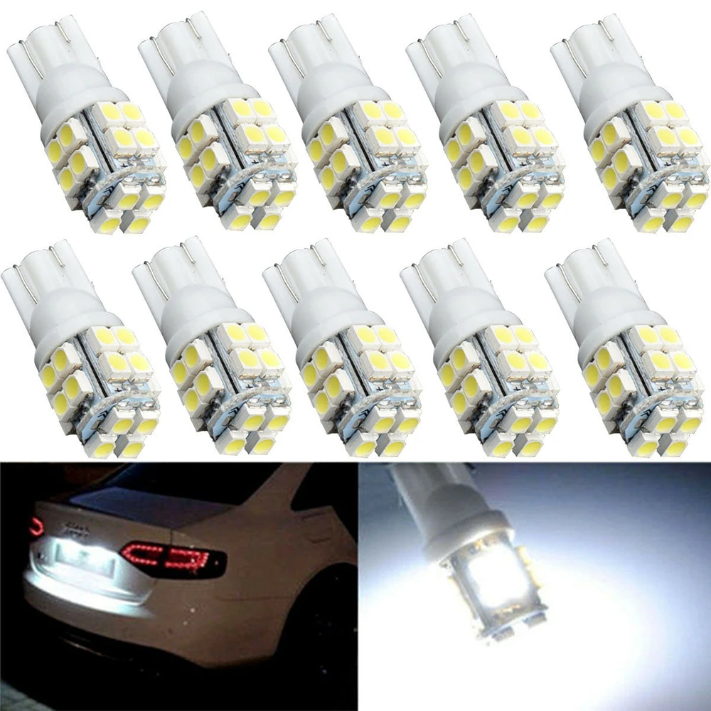 2Pcs T10 Car Interior Super Bright LED Light 20-SMD White 6000K Wedge Bulb 12V 4014 SMD Canbus | Автомобили и мотоциклы
