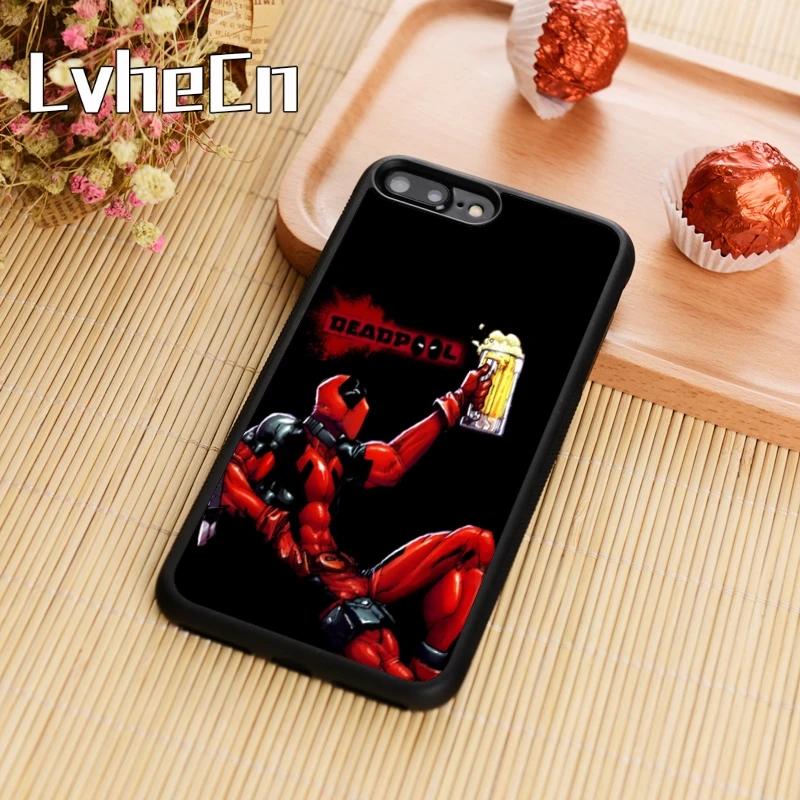 LvheCn Дэдпул питьевое пиво чехол для телефона iPhone 5 6 6s 7 8 plus X XR XS max 11 Pro samsung Galaxy S7edge S8