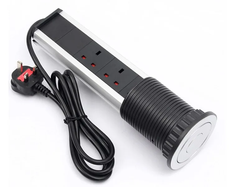 220V 16A POP UP электрические 3 Разъем питания с 2 портами (стандарт розетки Кухня