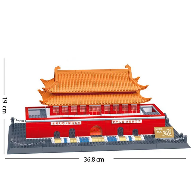 5218 no box Wange World Great architecture большой набор строительных блоков город Лондон Париж Нью-Йорк игрушки кирпич совместимый Тадж-Махал - Цвет: 5218 no box