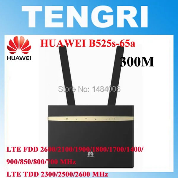 Разблокированный 300 Мбит/с huawei B525 B525S-65a 4G LTE Cat6 CPE беспроводной маршрутизатор Поддержка доступа к сети Gigabit Ethernet