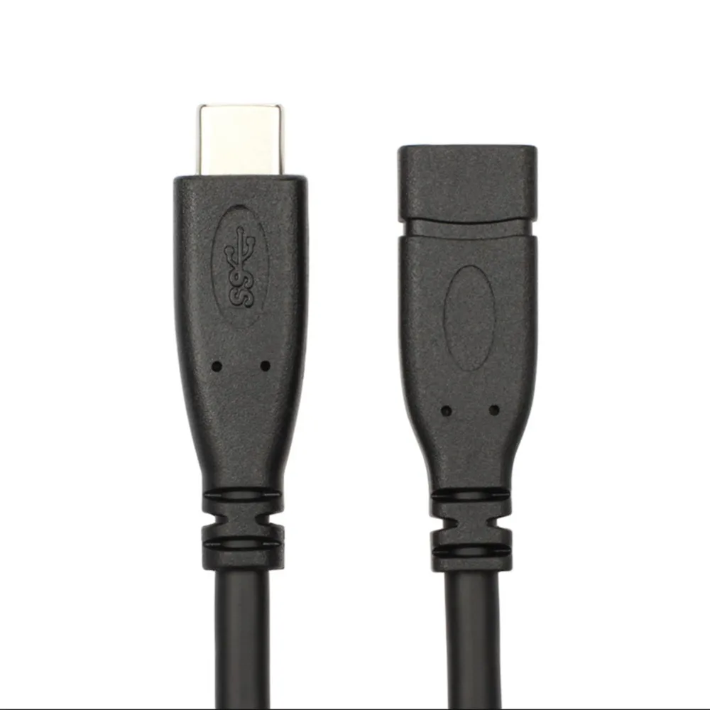 Черный Удлинительный кабель USB Type C разъем 3 1 PD для быстрой зарядки и передачи