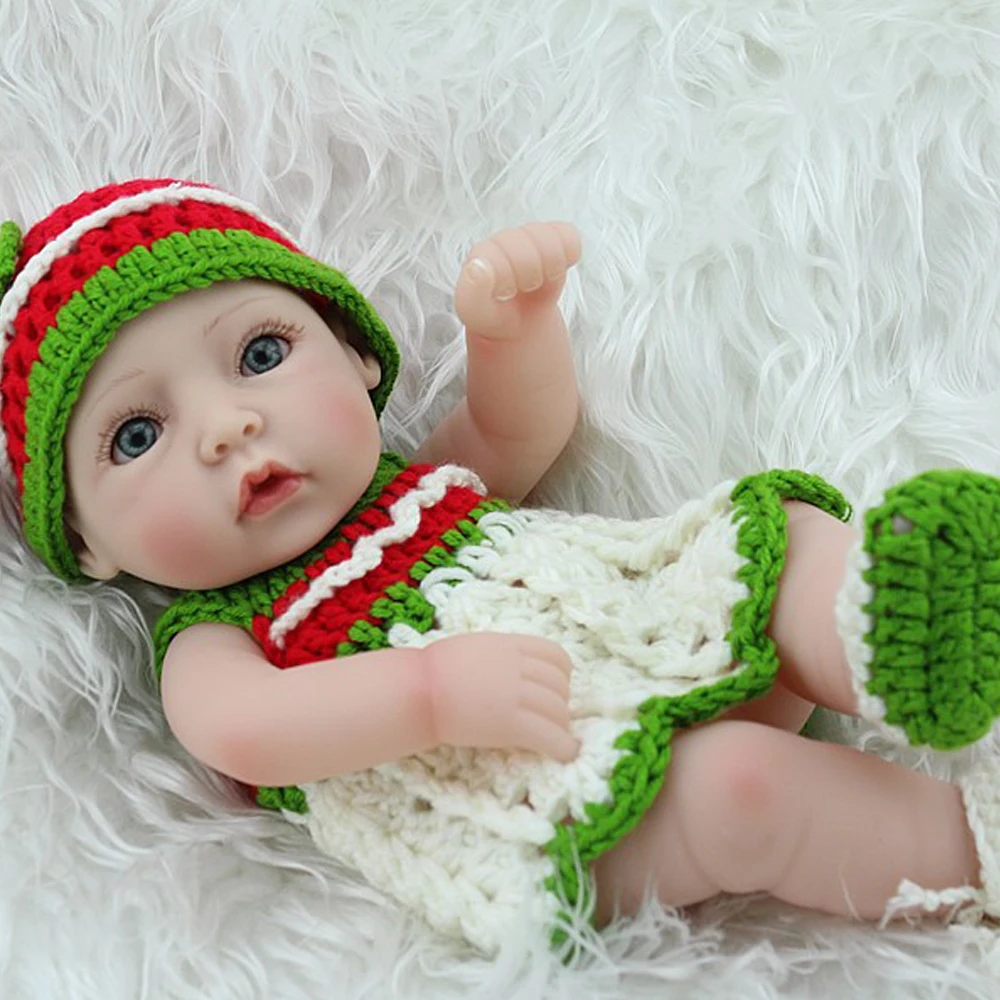 Reborn Baby Doll 11 дюймов милые куклы для девочек винил мягкие игрушки детей