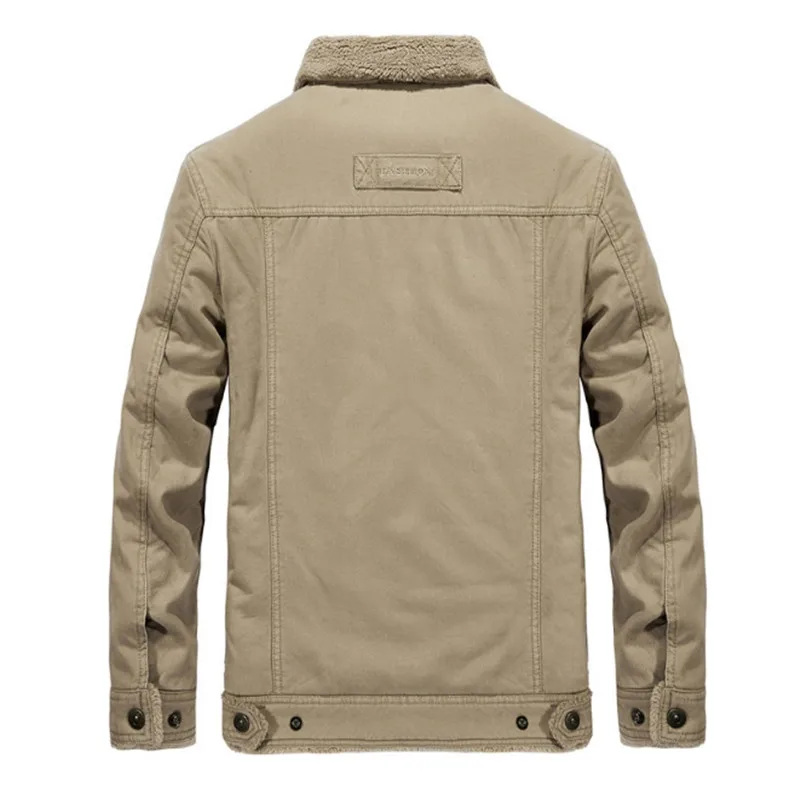 Мужская хлопковая куртка верхняя одежда 5XL 6XL зимняя военная теплая Повседневная