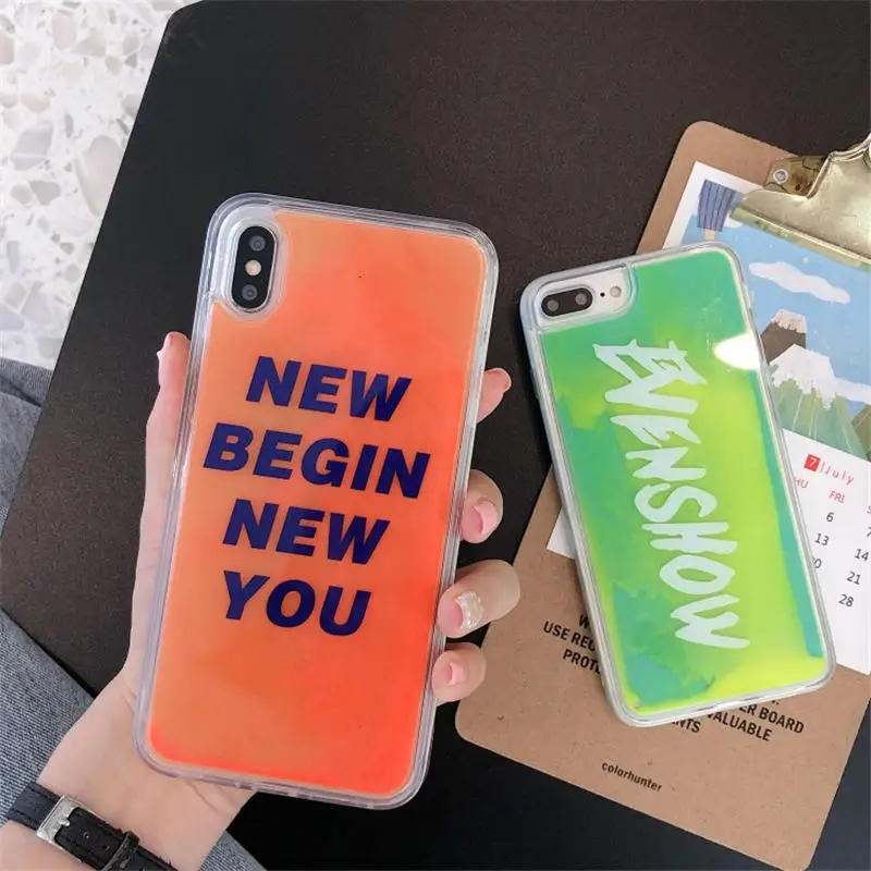 Блестящий в темноте мягкий чехол для iPhone X XR 7 Plus 8 6 6s XS MAX светящийся прозрачный
