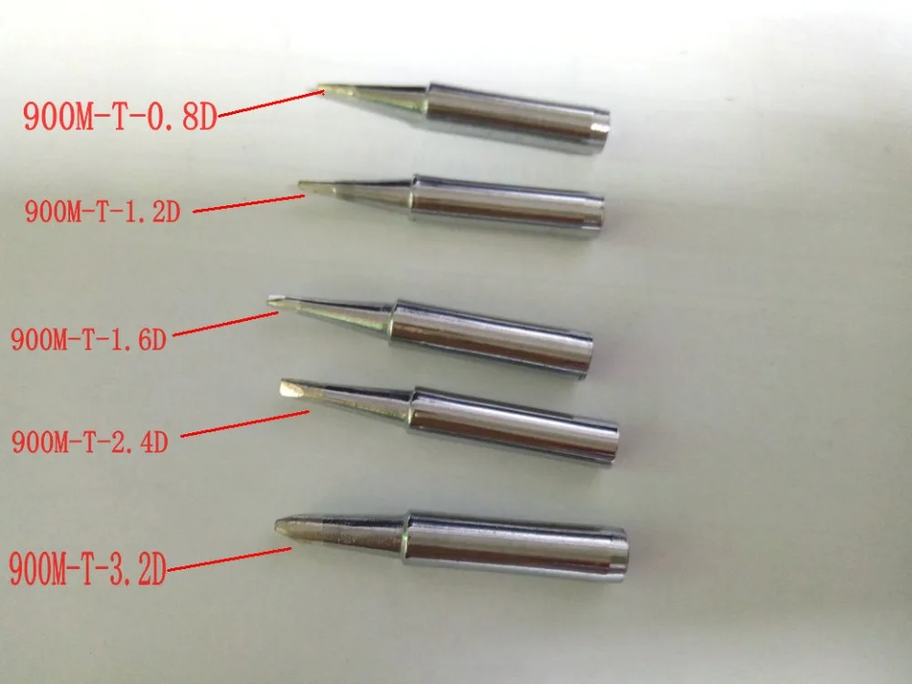 

5 шт. паяльник наконечник HAKKO900M-T-0.8D 1.2D 1.6D 2.4D 3.2D