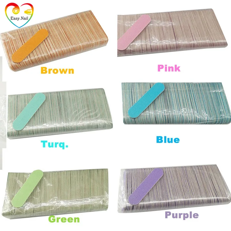 

100Pcs 60mm Nail File Sanding Files Durable Buffing Grit SandPaper Manicure Nail Tools Disposalbe Cuticle Remover BufferFactory