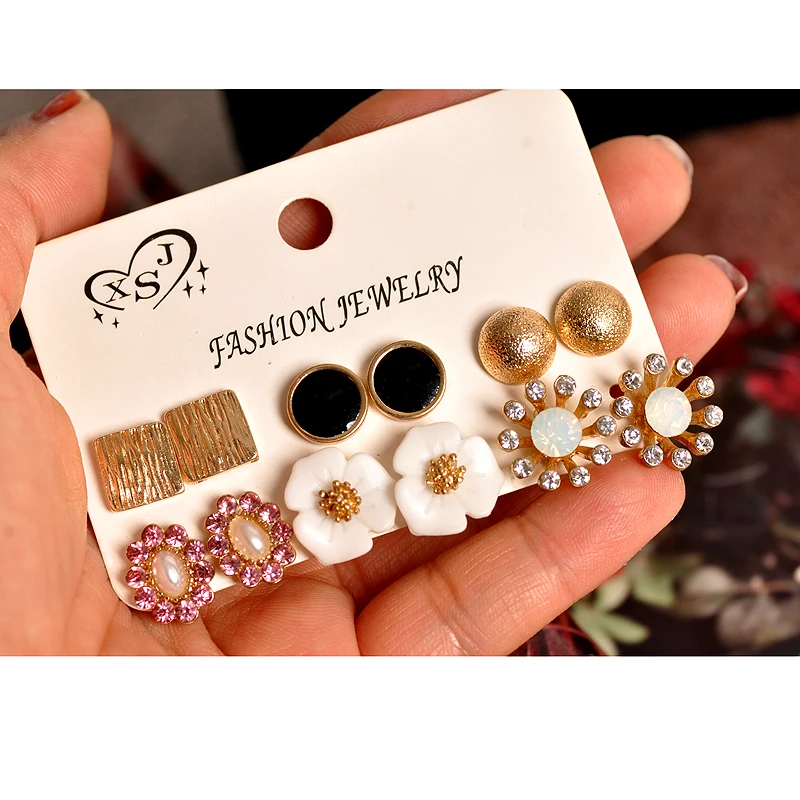 Новинка 2019 Модные женские ювелирные изделия оптовая продажа праздничные серьги