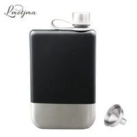 lmetjma 9oz hip flask set stainless steel hip flask with funnel portable hip flask for liquor whiskey vodka with box for gift