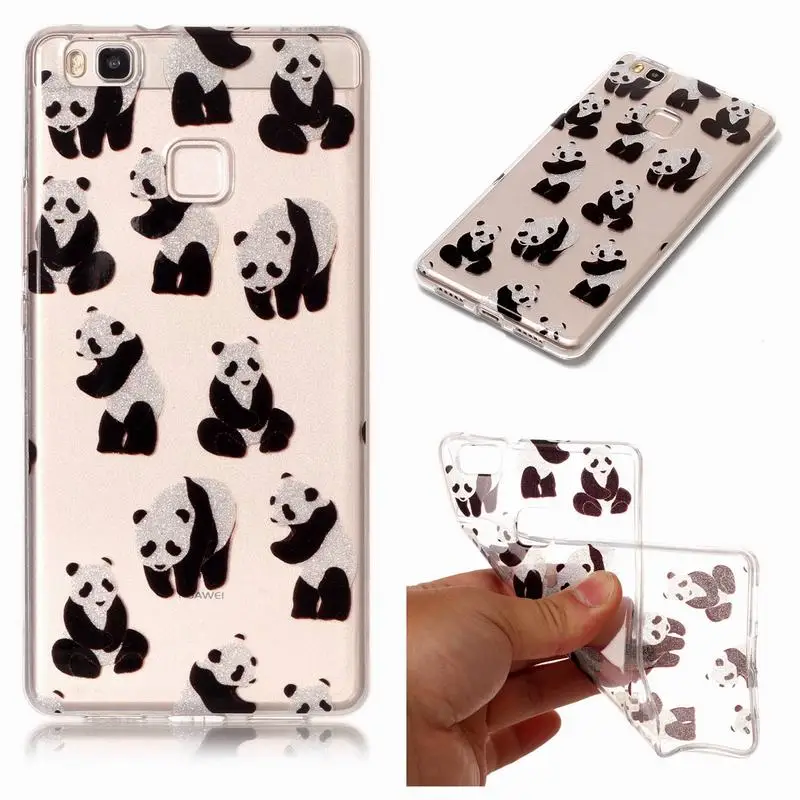 3D Case For Huawei P9 Lite Soft Silicone Glitter Cover Cases Ultra Thin Original Cute Flowers |