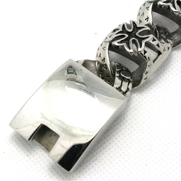 Мужской браслет из змеиной кожи 127 г нержавеющей стали 316L в стиле панк готика|bracelet