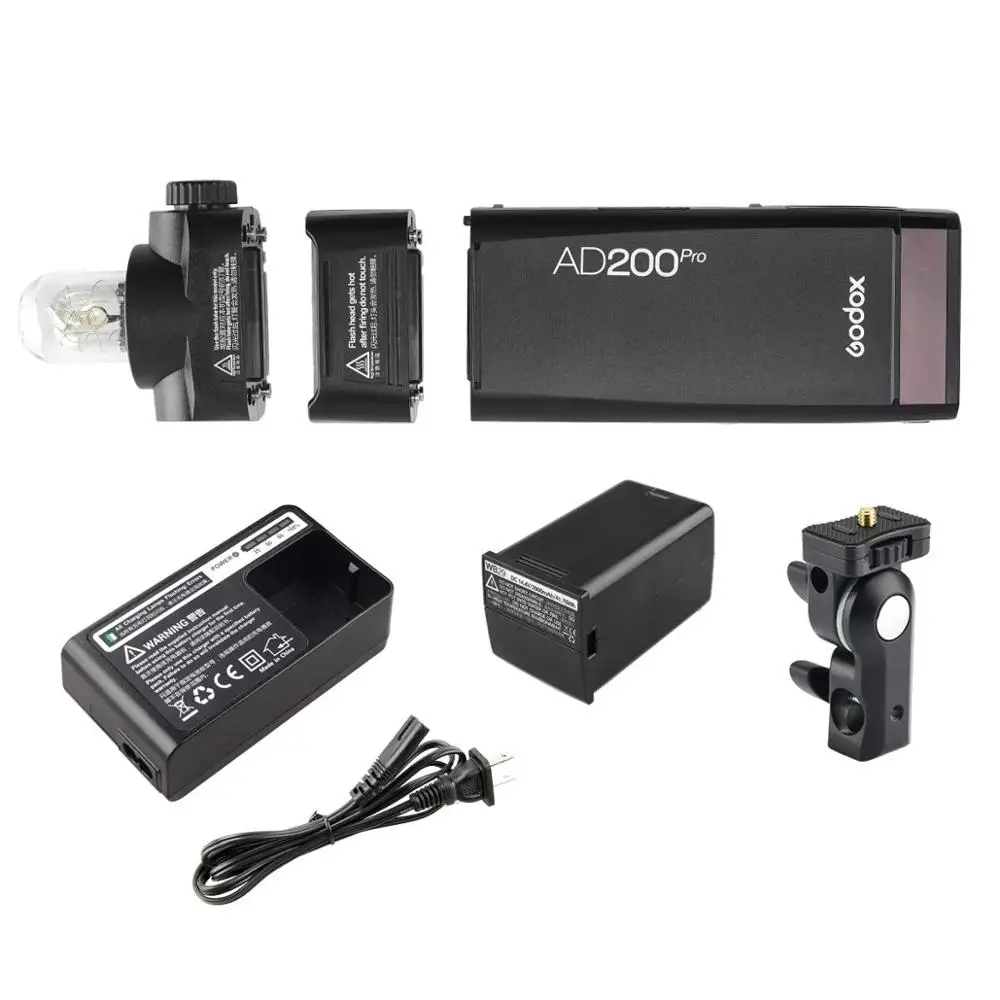 Карманная беспроводная вспышка Godox AD200Pro TTL GN52 GN60 1/8000s HSS 2 4G система X для камеры Nikon
