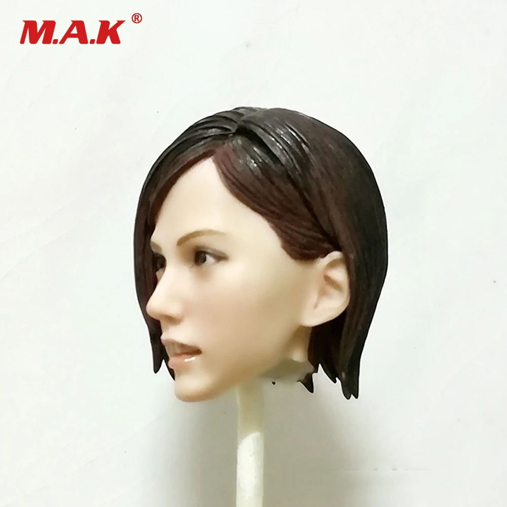 1:6 Scale Female Head Sculpt Mai Shiranui Game Figure Carving Brown Hair Pale Color Model Toys For 12 inches Woman | Игрушки и хобби