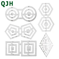 multi function patchwork ruler acrylic material quilting sewing tools accessories 5 types double rulers for drawingmeasuring
