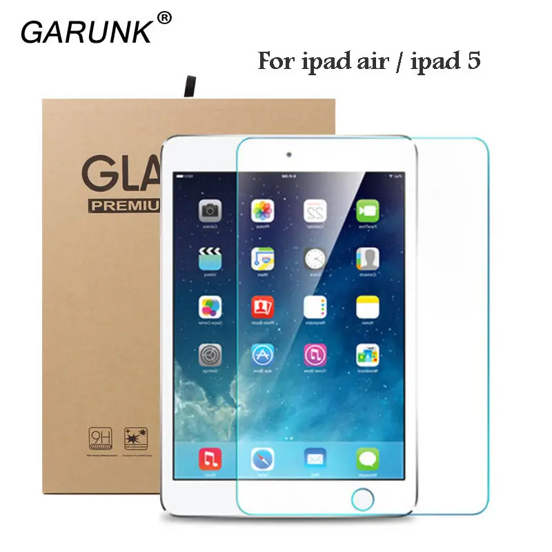Tempered Glass for iPad Air 1st 0.3mm 2.5D 9H Apple ipad 5 9.7 Screen Protector Protective Tablet Film + Package | Компьютеры и офис