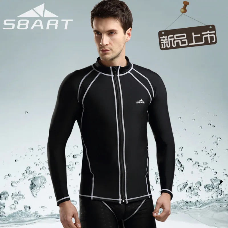 SbartSBART Рашгард Мужской Топ с длинным рукавом лайкра для серфинга мужская куртка