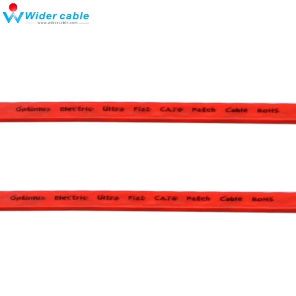 Красный плоский кабель RJ45 5 футов 6 4 пары медный UTP Ethernet Lan для интернет толщина 1