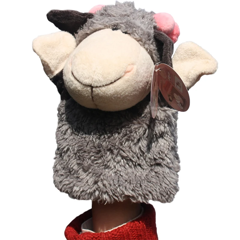 1pc 25cm plush hand puppets nici Timmy Lucy sheep soft kindergarten performance pacify game story role infant stuffed toy | Игрушки и