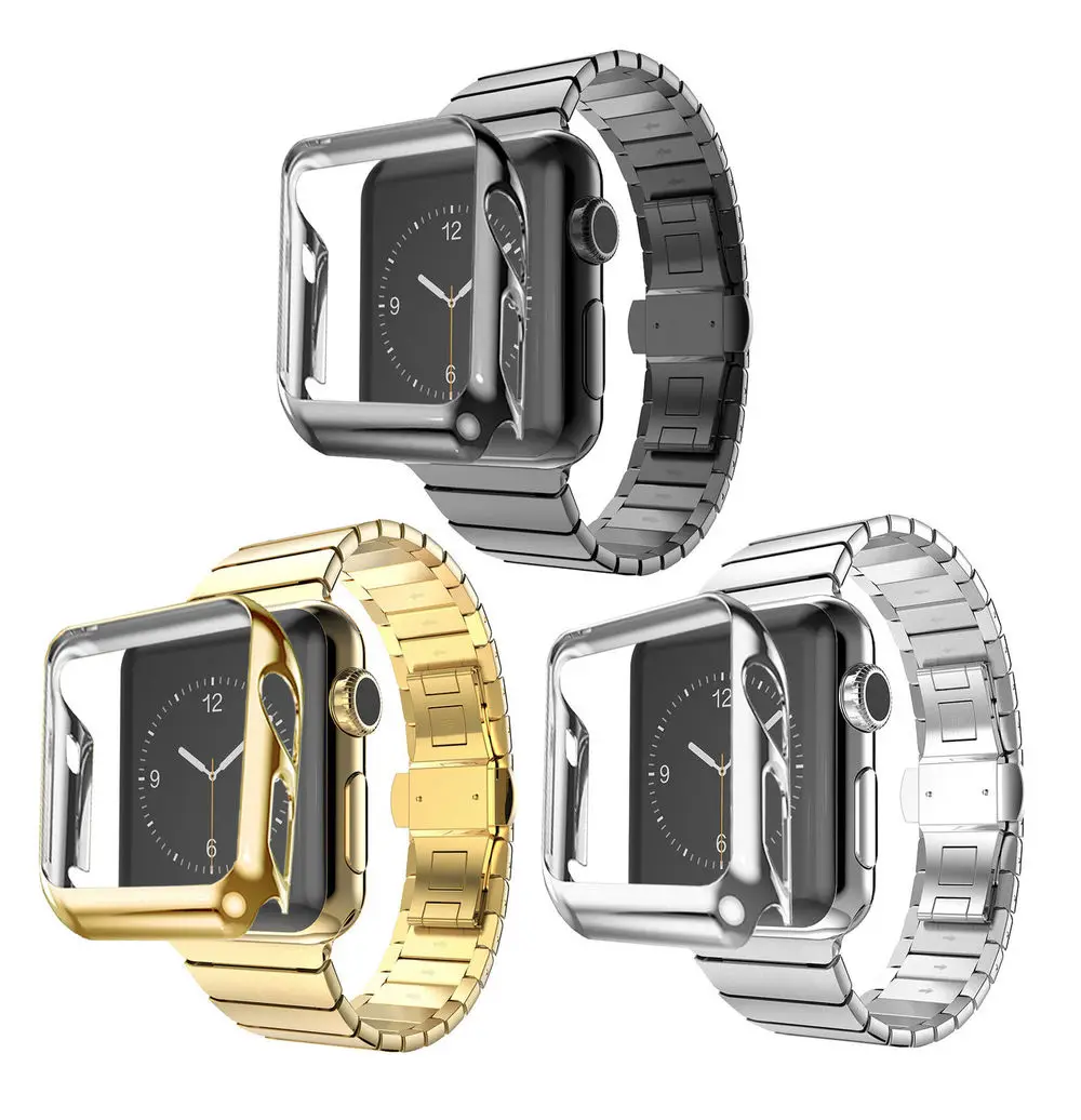 Высокое качество бабочка ссылку блокировки Нержавеющая сталь часы ремешок для