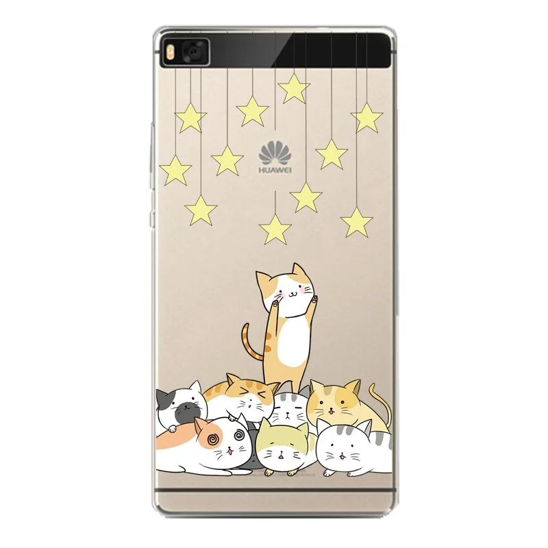 Sea Soft Clear TPU Phone Case For huawei P10plus P8 P9lite honor 3c 4c 6a 7 8 9 5c Coque Printed Flora Shell Cover Free Shipping | Мобильные