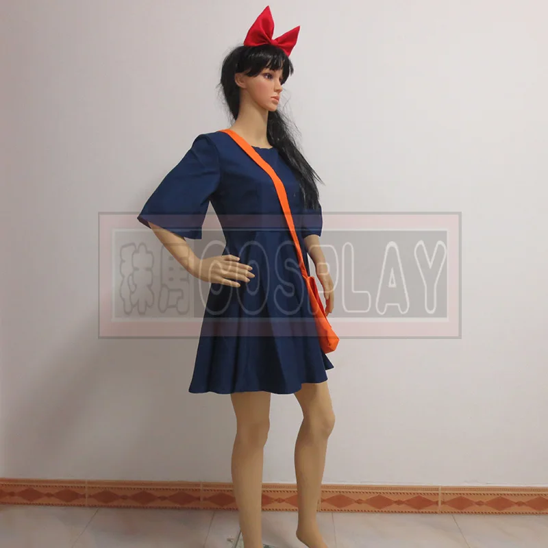 Кики Услуги платье Kiki Косплэй костюм с нагрудником для битвы Платье + повязка на