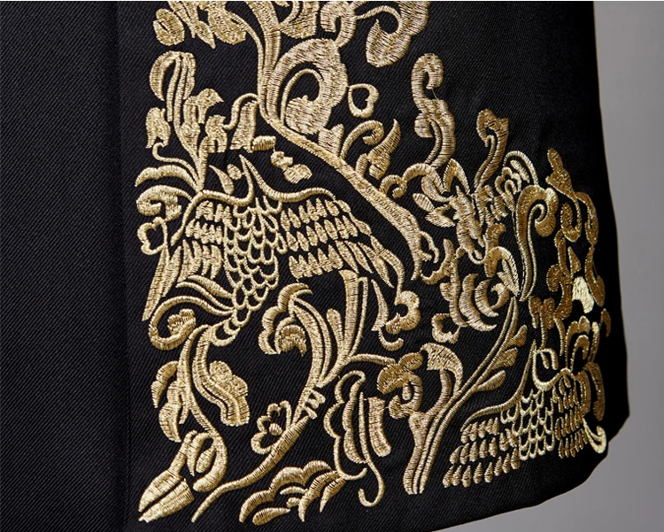 Куртка и брюки мужские черные белые комплекты в китайском стиле|party suit|suit standcostume