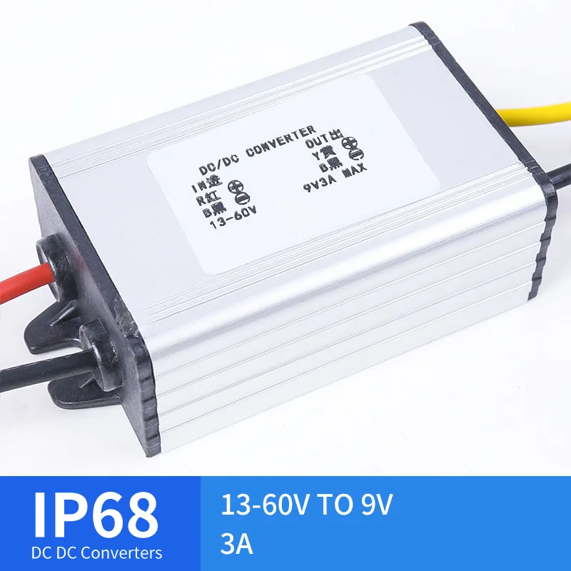 13-60 V до 9В 3A DC преобразователь Водонепроницаемый гольф-кары редуктор преобразователя Высокое качество: RCNUN CE по ограничению на использование опасных материалов в производстве