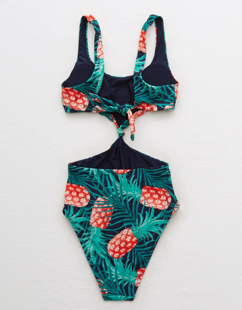 2018 New Sexy Fruits Printed Women One-Piece Swimwear Pineapple 2 Different Style Padded Bandage Swimsuis Bathing Suits | Спорт и
