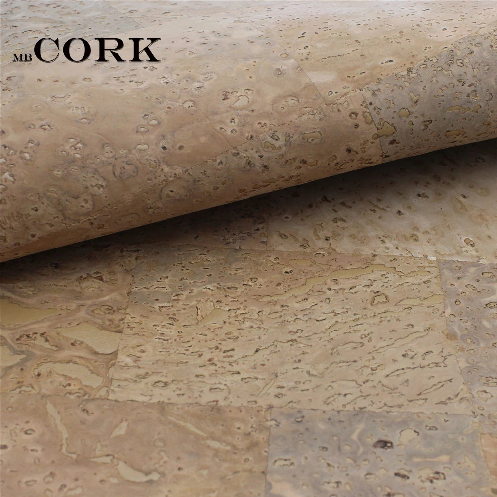 PORTUGAL cork fabric 68*50cm/26.7*19.6inch original natural color Cork leather Vegan waterproof ABRASION resistance COF-093 | Украшения и