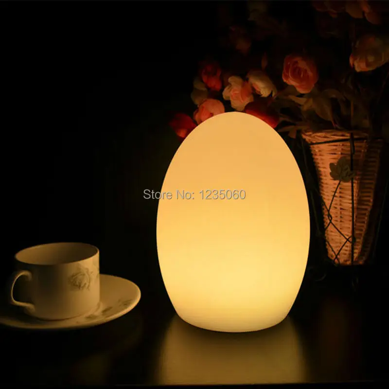 Colorful LED Egg bar table lamp Break-resistant rechargeable glowing lighted egg night light for Christmas Wedding Decorated | Дом и сад