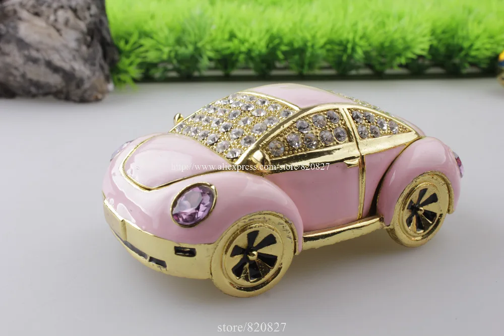 antique European car storage box old car decoration upscale miniature cars crafts jewelry box Metal Car Trinket Box Gift Box