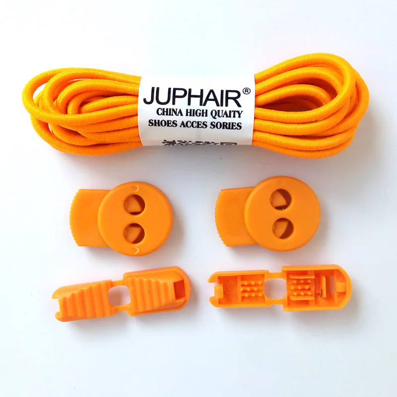 10 Golden Yellow Новинка; 1 пара; круглые модные шнурки без завязок; фиксирующая обувь; шнурки; эластичные шнурки для шнурков; для бега, триатлона, спорта, фитнеса - Цвет: 10 Golden Yellow