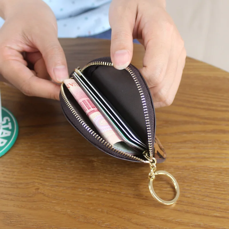 2020 New European retro horsehair Small Coin Purse Mini Round Wallet Bag Zipper Pouch Purses Holder Hot Women Wallets | Багаж и сумки