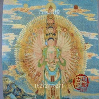 chinese collection thangka embroidery thousand hand bodhisattva diagram
