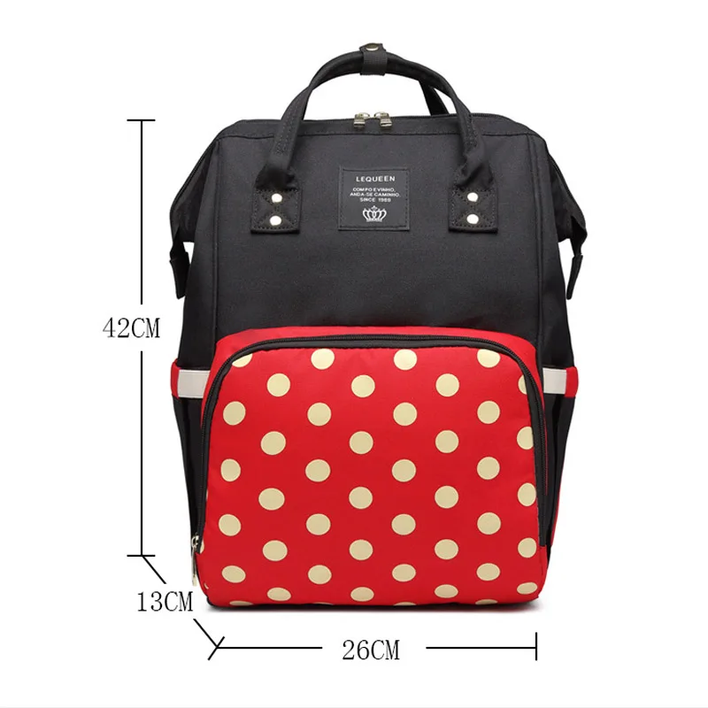 

Lequeen Mummy Bag Diaper Puerperal Bag Large Capacity Travel Nursing Bag Multiple Backpack Portable Nappy Bag For Baby Stroller