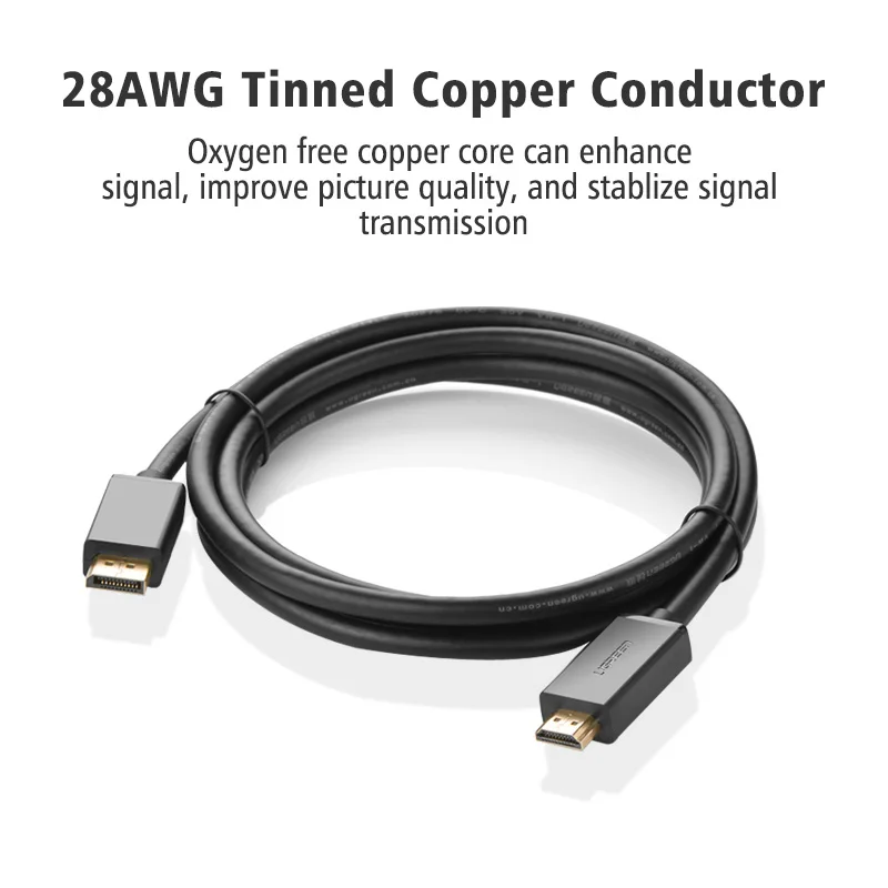 Ugreen Displayport Male to HDMI совместимый Мужской кабель DP hdmi с hd tieline большой dp Интерфейс|hdmi