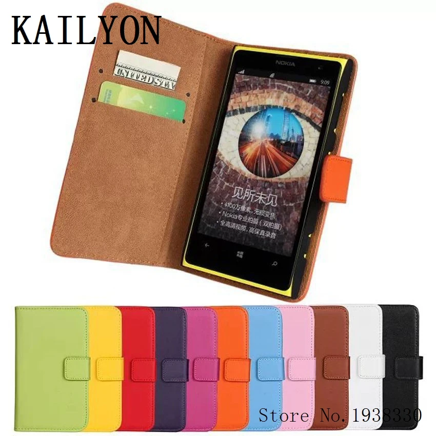 Чехол бумажник kailyeon из натуральной кожи для Nokia Lumia 1020 чехол с откидной крышкой