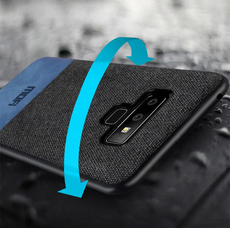 Чехол MOFi для samsung Galaxy Note 9, чехол-накладка note9, задний тканевый противоударный чехол, capas coque для samsung note 9, чехол