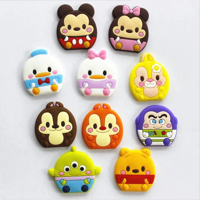 Новый 10 шт. Kawaii С Микки Маусом Минни ромашка мягкая отделка Аксессуары плоской
