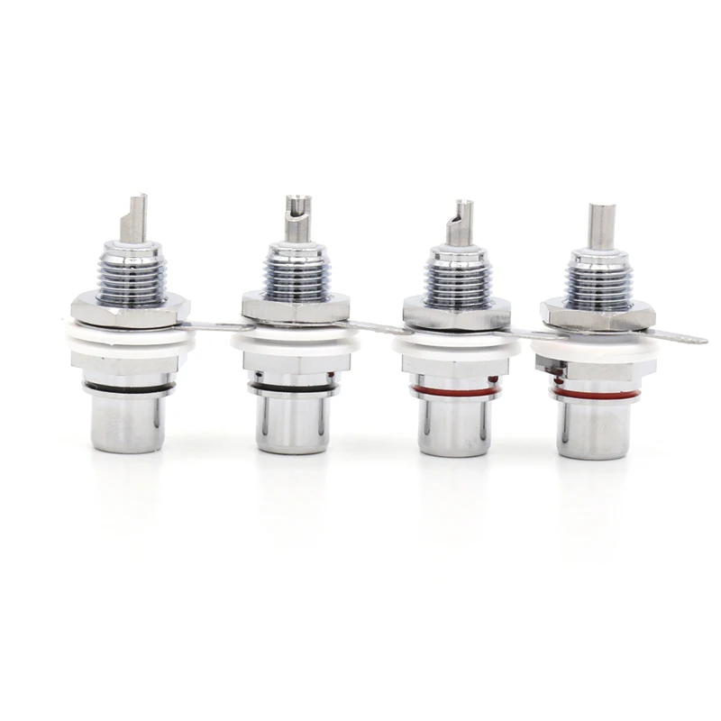 

100PCS High Quality Rhodium Plated RCA Socket Phono Chassis Female HIFI AMP HI END